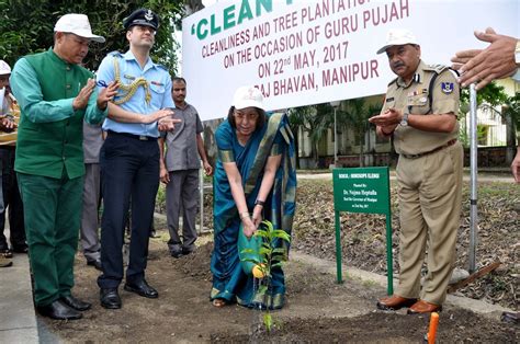 Tree Plantation Begins At Raj Bhavan Pothashang News