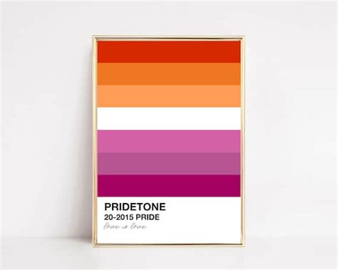 Lesbian Art Lesbian Pride Print LGBTQ Poster PRIDE Etsy