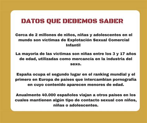 Todos Contra La Explotación Sexual Comercial Infantil