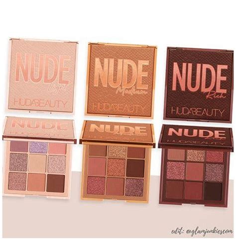 Neu HUDA Beauty Nude Obsessions Lidschatten Paletten Nude Makeup