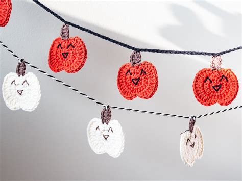 Pumpkin Crochet Garland / Crochet Pumpkin Pattern / Crochet Garland ...