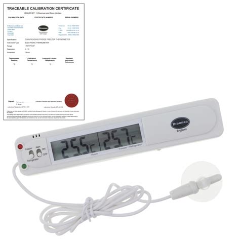 Brannan Pre Calibrated Digital Fridge Or Freezer Thermometer Brannan