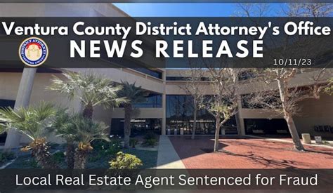 Ventura County Real Estate Agent Sentenced for Forgery