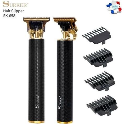 Tondeuse à Cheveux et Barbe Sans Fil Rechargeable SURKER PRO 658