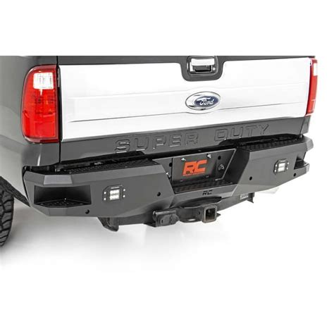 Rough Country Heavy Duty Rear Bumper Fits 1999 2016 Super Duty F250 F350 Includes Bed Steps 2