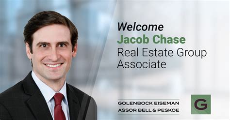 Golenbock Expands Real Estate Team With Jacob Chase Golenbock Eiseman