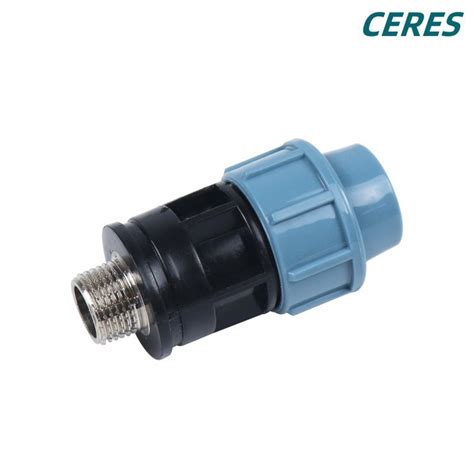 Brass Threaded Insert Hdpe Pp Compression Fittings Pn16 China Drip Irrigaiton And Water System