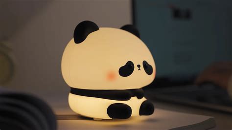 Egogo New Panda Silicone Night Light Usb Charging Bedroom Bedside Sleep