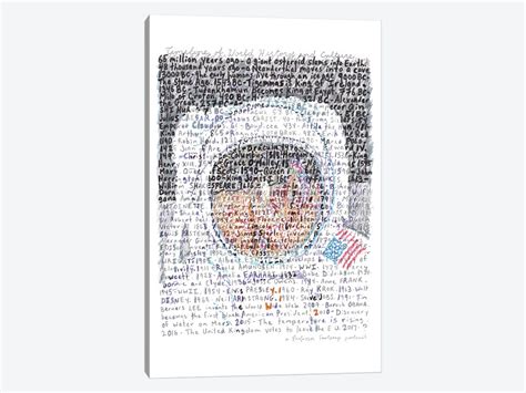 Neil Armstrong Art Print by Professor Foolscap | iCanvas