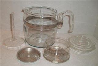 VINTAGE PYREX FLAMEWARE 6 CUP COFFEE POT & LID 7756 B