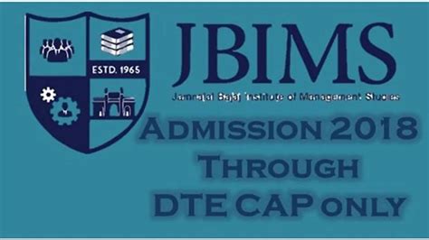 JBIMS MBA Admission 2018 Through DTE CAP Only College