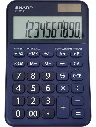 Calculadora Sharp El m335 10 Dígitos Porcentaje Retroceso MercadoLibre