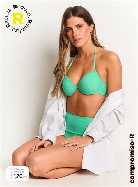 Ripley CALZÓN BIKINI ALTO SÓLIDO INDEX PARA MUJER