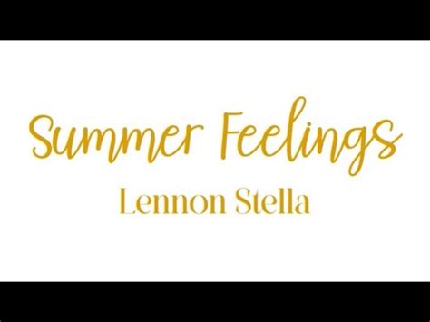 Summer Feelings Lennon Stella Charlie Puth Cover By Encih Official