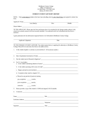 Fillable Online MIDDLESEX REQUEST FOR TRANSCRIPT OF ACADEMIC Fax