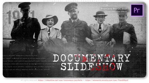 Historical Events Presentation Premiere Pro Templates VideoHive