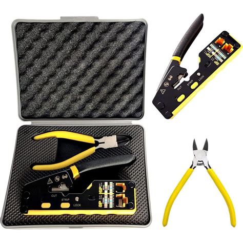 Zoerax Rj Pass Through Crimp Tool Kit Cat Cat A Cat Cat E Ethernet