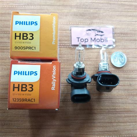 Jual Bohlam Halogen HB3 12V 65W HB3 12V 100W Merk Philips Jakarta