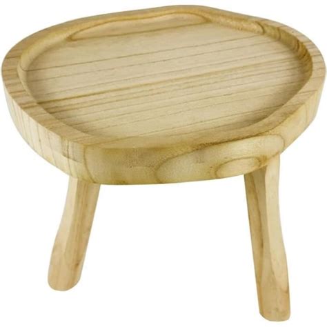 Support De Plante En Bois Tabouret En Bois Pr Sentoir Plant Riser