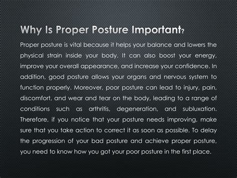 Ppt Why Good Posture Is Important For Your Health Powerpoint