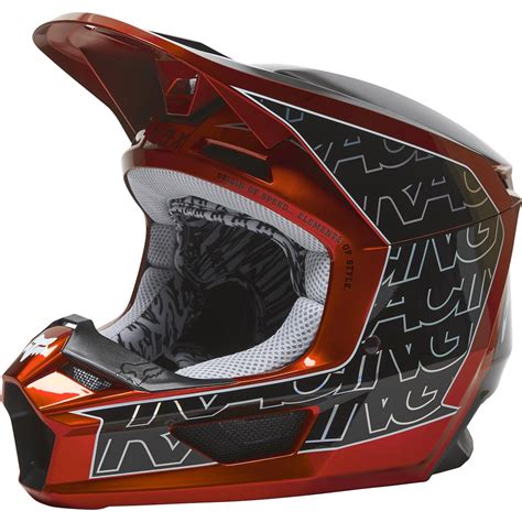 Fox Motocross Helm V1 Peril Flo Red Maciag Offroad