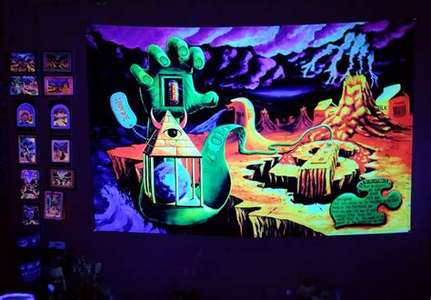 The Practical Deception Psychedelic Surreal Blacklight Painting In