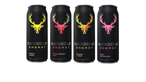 Bucked Up Energy 2021 Flavors Zero Sugar Energy Drinks 16 Ounce Cans