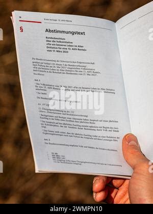 13 AHV Rente Blick In Das Abstimmungsheft Wo Informationen Zur 13