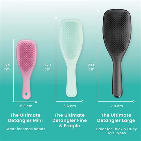 Tangle Teezer Ultimate Detangler Fine Fragile Dark Teal Brush For All