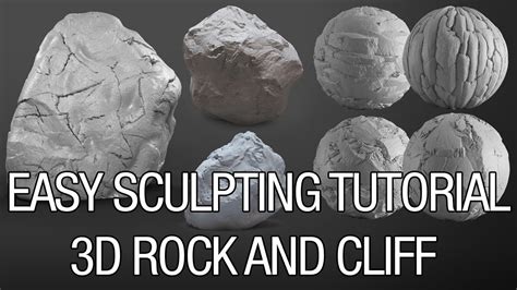 Easy Sculpting 3d Rock And Cliff Tutorial YouTube