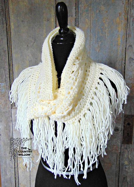 Crochet Patterns Galore Bohemian Winter Infinity Scarf