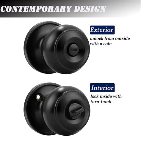 Buy Probrico Pack Round Privacy Door Knob Thumb Turn Lock On The