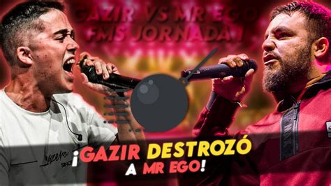 Gazir Destroz A Mr Ego Gazir Vs Mr Ego Fms Espa A Jornada Youtube