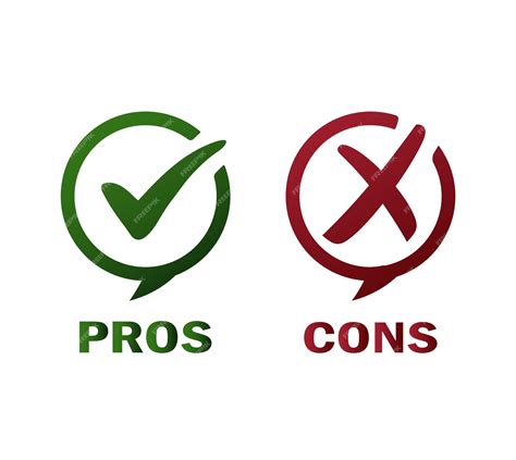 Premium Vector Pros And Cons Icon Check Negative Positive List True