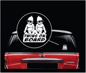 Hangover Carlos Baby On Board TWINS Decal Sticker A2 Custom Sticker Shop