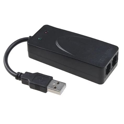 Профессиональный 2 двух порта RJ11 USB 56K Внешний голосовой факс ...