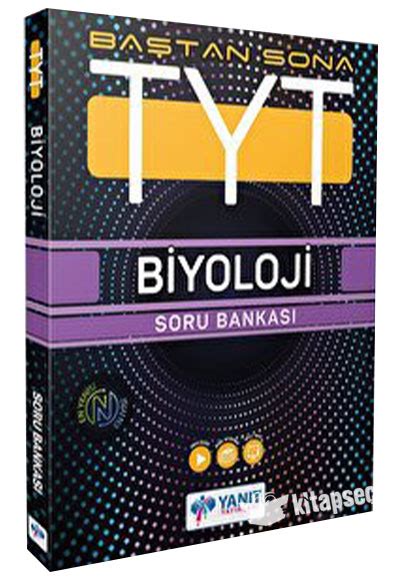 TYT Baştan Sona Biyoloji Soru Bankası Yanıt Yayınları 9786258110395