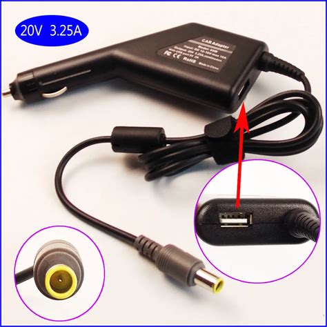 20v 3 25a Laptop Car Dc Adapter Charger Power Supply Usb For Ibm