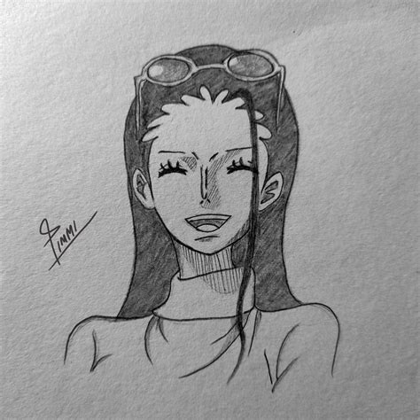 Nico Robin Sketch Instagram Simz Artz Robin Desenho Tutoriais De