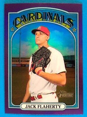 Topps Heritage High Number Short Print Purple Refractor Jack