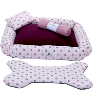 Kit Cama Pet Cachorro Ou Gato Realeza Rosa Tam G 04 Peças Leroy Merlin