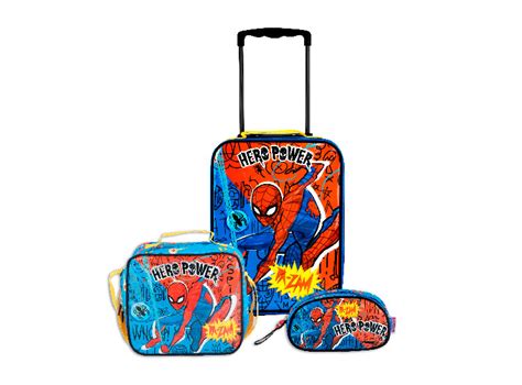 Ripley SET 3 PIEZAS SPIDERMAN MALETA LONCHERA CARTUCHERA ECO AZUL