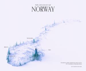 Densidad de población de Noruega 2022 Mapas Milhaud