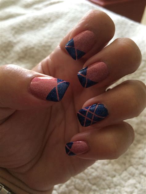 Stripped Nail Art Stripped Nails Blue Nails Nail Designs Nail Art