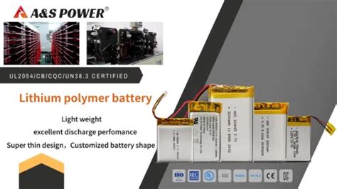 Ul Iec Rechargeable Lipo Battery V Mah Li Polymer