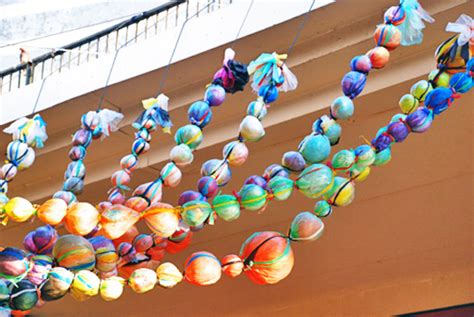 'Beads' Art Installation Made From Recycled Plastic Bags Pops Up in Israel | Inhabitat - Green ...