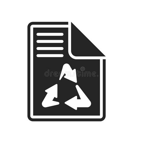 Recycled Paper Icon Vector Sign And Symbol Isolated On White Background Recycled Paper Logo