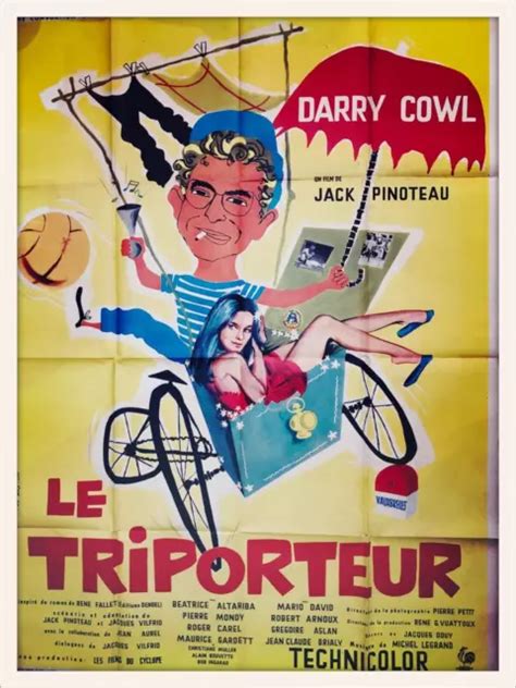 Affiche Origcin Ma Le Triporteur De Jacques Pinoteau Avec Darry Cowl