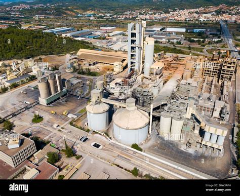 Cement Production Plant Stock Photo Alamy