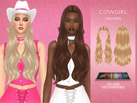 EnriqueS4 Cowgirl Hairstyle Sims 4 Update